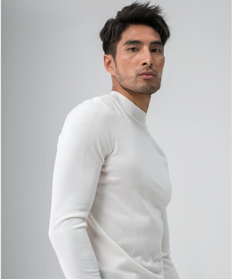 high neck sweater wool 100% /4color　SH2424