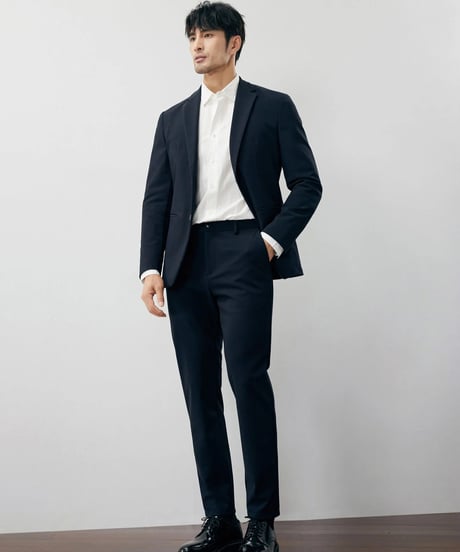 stretch slim single jacket /2color　SH2238