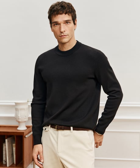 wool sweater half turtleneck /4color　SH2686