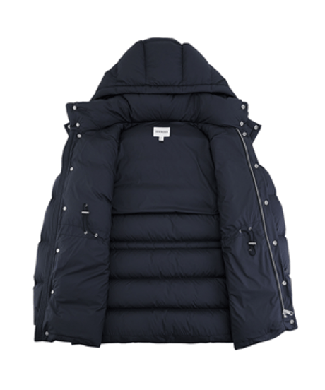 white goose down jacket with hood /2color　SH2573
