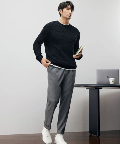 wool round neck sweater /2color　SH2211
