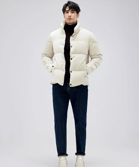 white duck down jacket　SH2157
