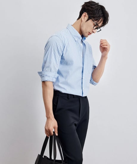 stripe long sleeve shirt /2color　SH2304