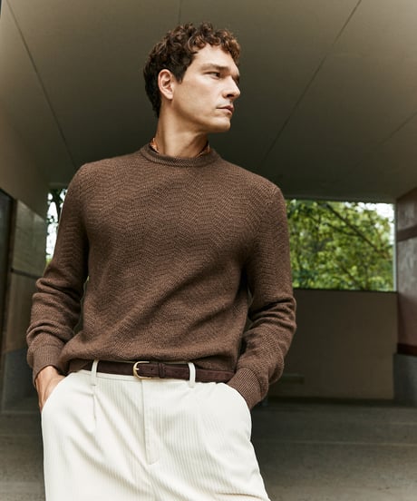 sweater cashmere shirt round neck /2color　SH2576