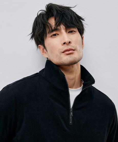half-zip sweatshirt /2color　SH2585