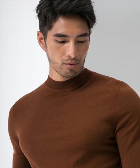 high neck sweater wool 100% /4color　SH2424