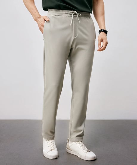 stretch elastic waist pants /2color　SH2496