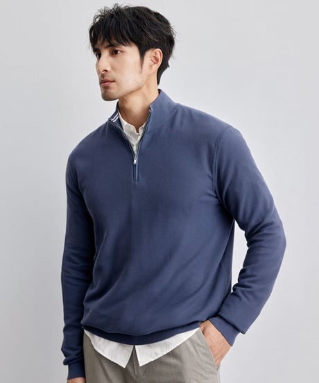 half zip sweater /2color　SH2128