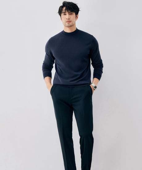 half turtleneck sweater wool 100% /7color　SH2675