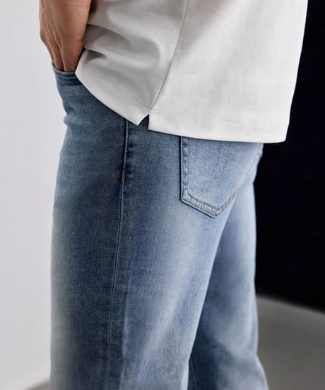 stretch blue wash denim　SH2045