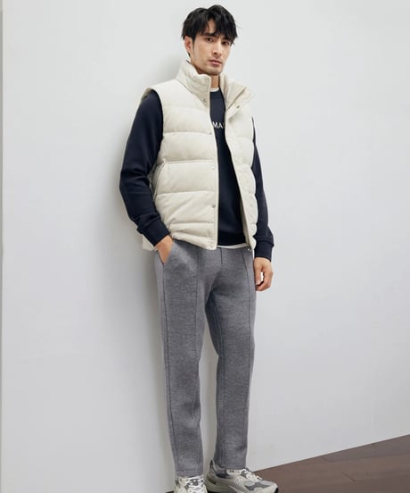 stand collar down vest jacket　SH2186