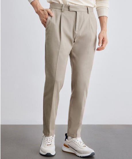 cotton single pleat casual pants　SH2299