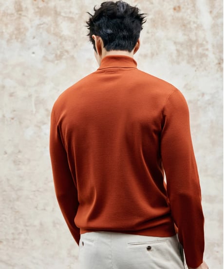 merino wool turtleneck sweater /4color　SH2386