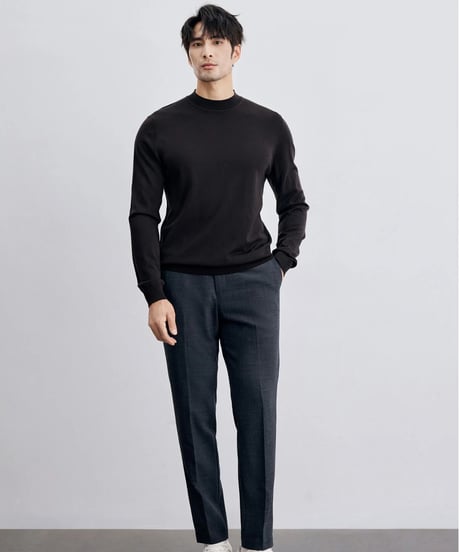 high neck sweater wool 100％ /7color　SH2316