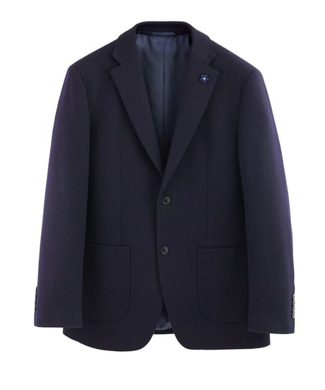wool herringbone slim casual jacket /2color　SH2239