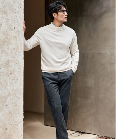wool round neck sweater /3color　SH2348