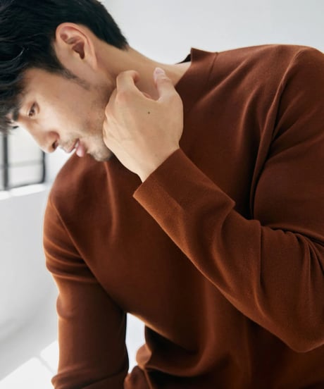 wool high neck sweater /4color　SH2258
