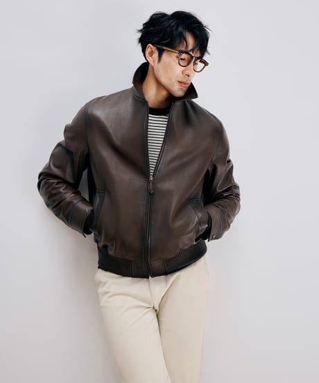 sheep leather jacket /2color　SH2677