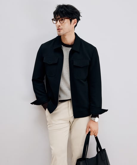 jacquard denim jacket  /2color　SH2682