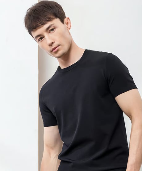 round neck pile t-shirt /6color　SH2419