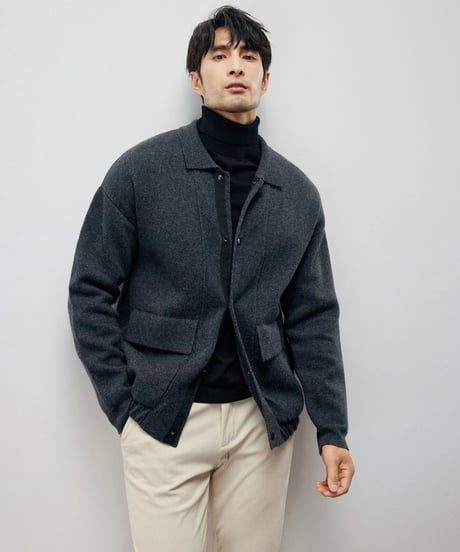 cashmere wool knit jacket　SH2212