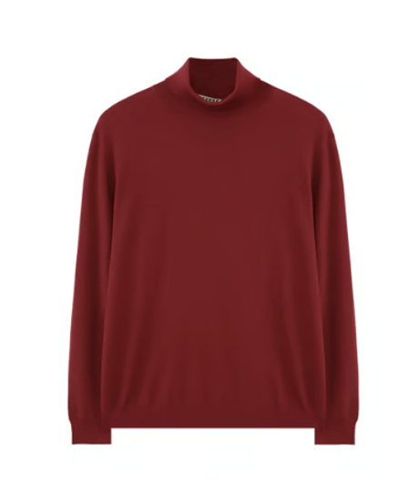 sweater turtleneck washable wool business /7color　SH2598