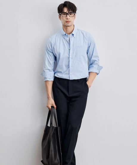stripe long sleeve shirt /2color　SH2304