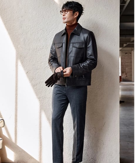 leather jacket sheepskin 100%　SH2330