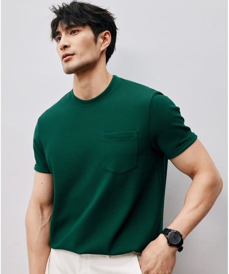 mulberry silk cotton t-shirt /3color　SH2451