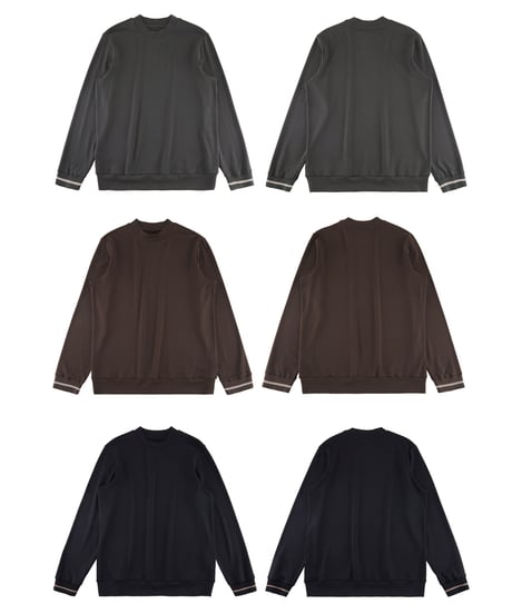 modal cotton high neck shirt /3color　SH2331
