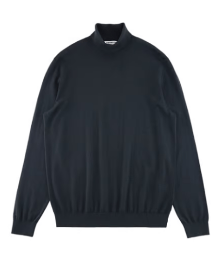 sweater turtleneck washable wool business /7color　SH2598