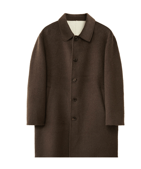 camel hair wool cashmere lapel coat　SH2559