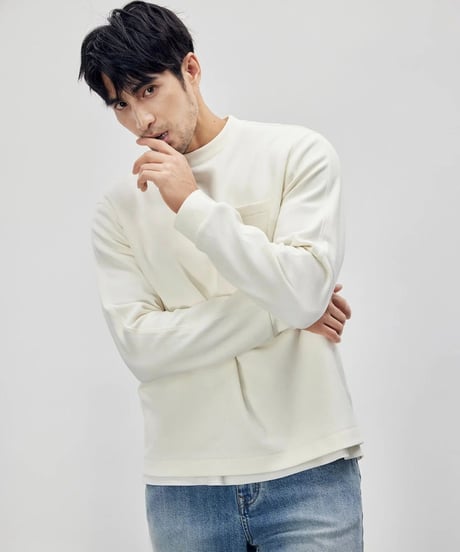 pullover round neck sweatshirt /2color　SH2281