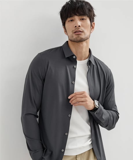easy care casual shirt /4color　SH2376