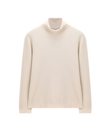 sweater turtleneck cardigan wool thick /5color　SH2572