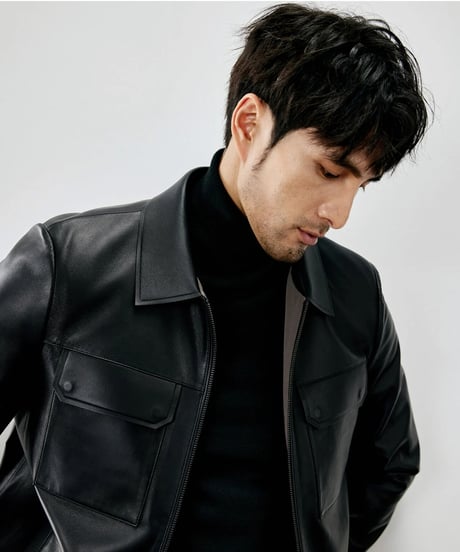 sheepskin leather jacket　SH2272