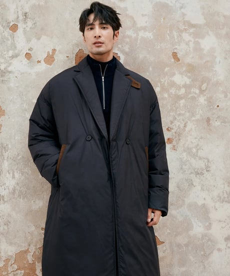 white goose long down jacket　SH2409