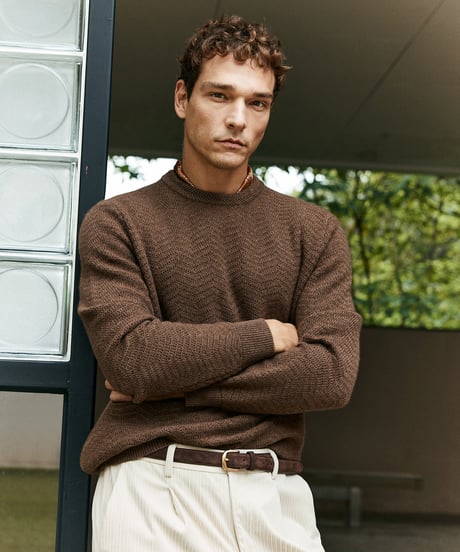 sweater cashmere shirt round neck /2color　SH2576