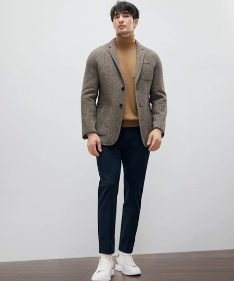 herringbone wool casual jacket /2color　SH2198