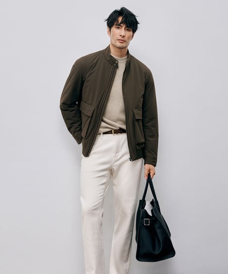cotton stand-up collar jacket /2color　SH2582
