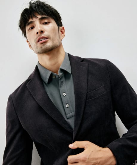 corduroy slim casual jacket /2color　SH2271