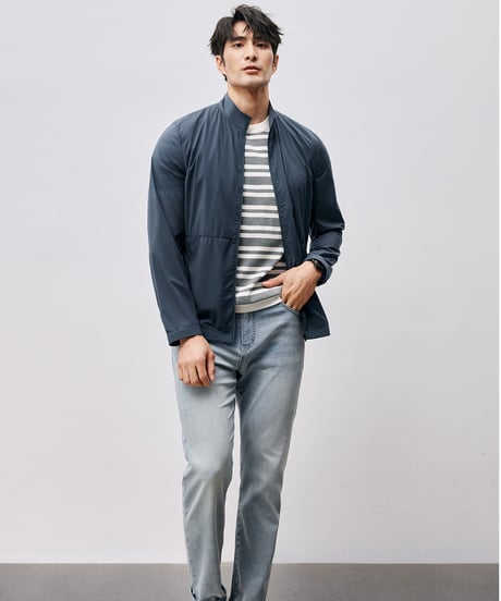 stand collar uv jacket /2color　SH2505