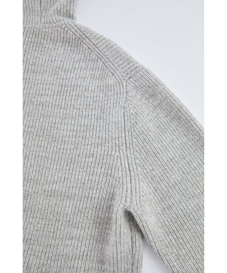 wool hooded cardigan　SH2165