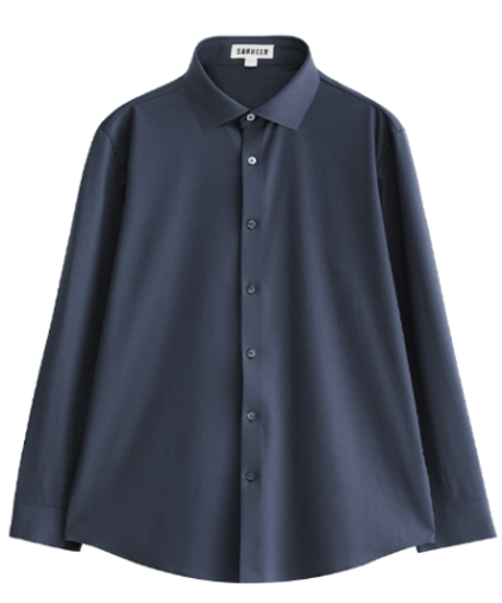 high stretch cotton shirt /2color　SH2668