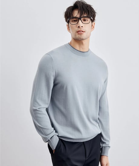 wool round neck sweater /4color　SH2301