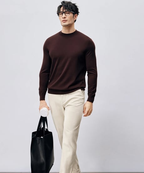turtleneck sweater wool 100% /3color　SH2428