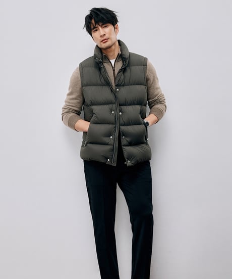 down jacket vest white goose /2color　SH2597