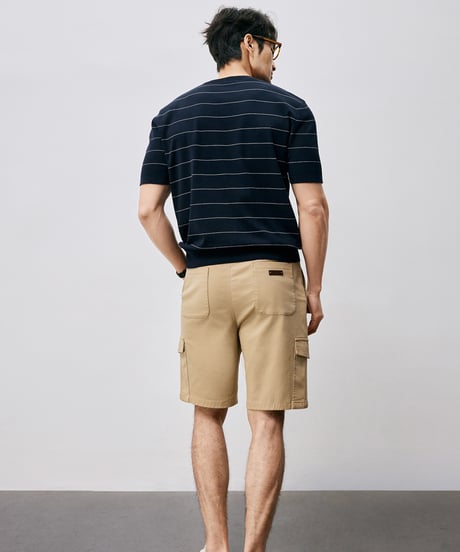 round neck knit short sleeve t-shirt /2color　SH2495