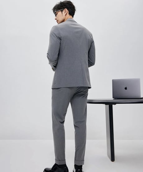 casual pants with single pleats /2color　SH2124