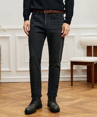 stretch cotton jeans down bottoms　SH2563